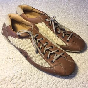 Prada Mens fashion sneakers in brown & beige, 8.5